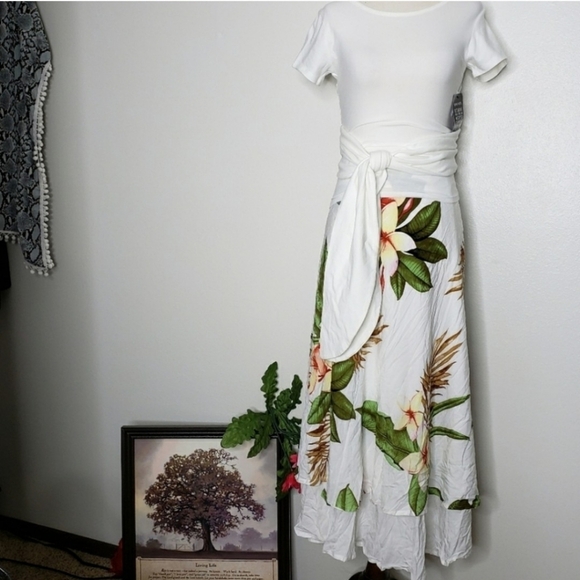 Wrap Tie Criss Cross Top Crop White Unique Bohemian Boutique Womens Extra Long - Picture 8 of 12